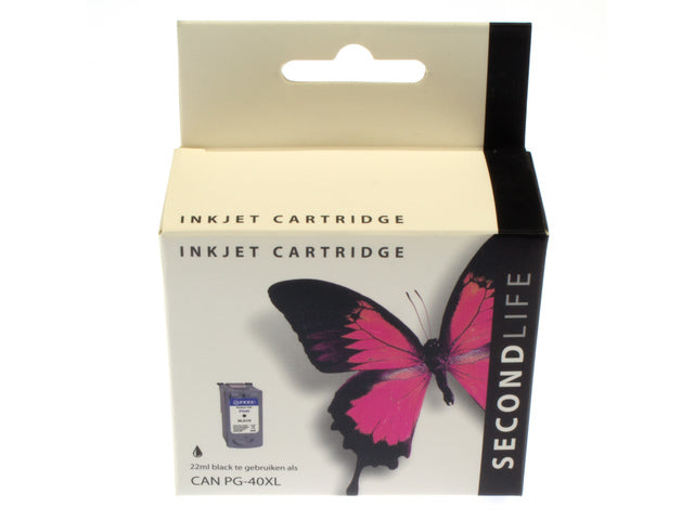 Cartridge SecondLife Canon PG 40 zwart