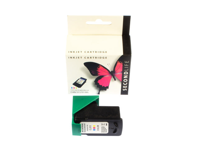 Cartridge SecondLife Canon CL 511/513 kleur