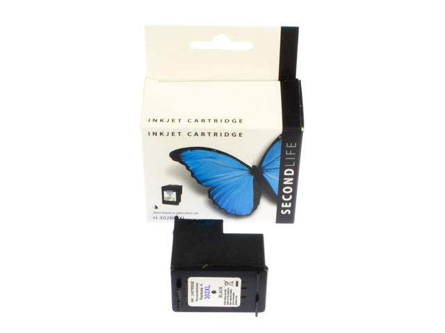 Cartridge SecondLife HP 302 XL Zwart