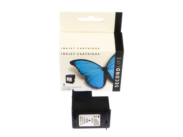 Cartridge SecondLife HP 62 XL zwart