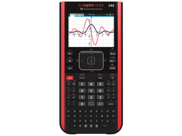 Grafische rekenmachine Nspire CX II-T CAS met onderwijssoftware