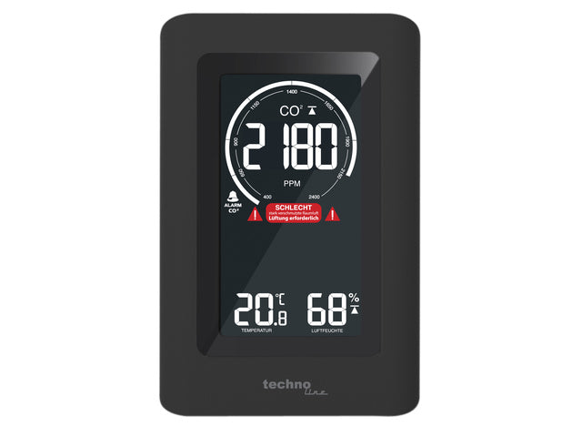 CO2-meter Technoline WL 1030 94x145x50mm zwart
