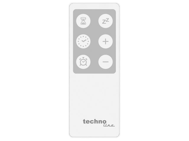 Digitale wandklok Technoline WS 8026 223x148x17mm zwart met afstandsbediening