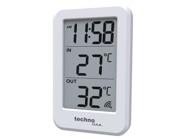 Thermometer Technoline WS 9172 70x110x22mm weiß mit 1 Außenfühler 100m