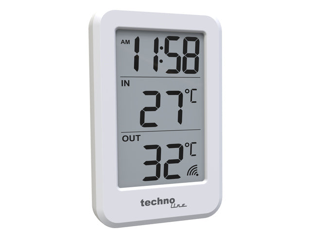 Thermometer Technoline WS 9172 70x110x22mm weiß mit 1 Außenfühler 100m