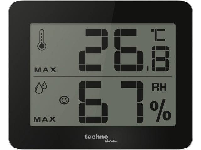 Thermometer Technoline WS 9450 100x81x10mm schwarz