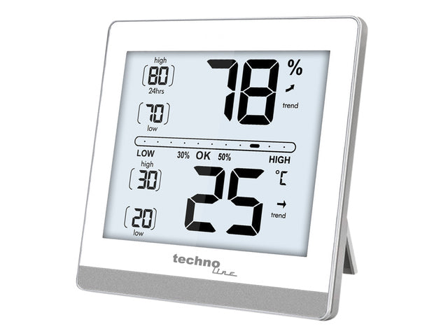 Thermometer Technoline WS 9470 118x118x24mm weiß/silber