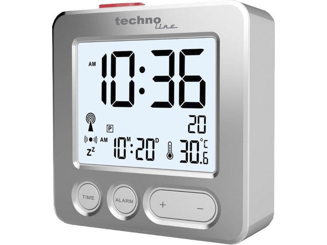 Wekker Technoline WT 265 66x66x21mm Silber