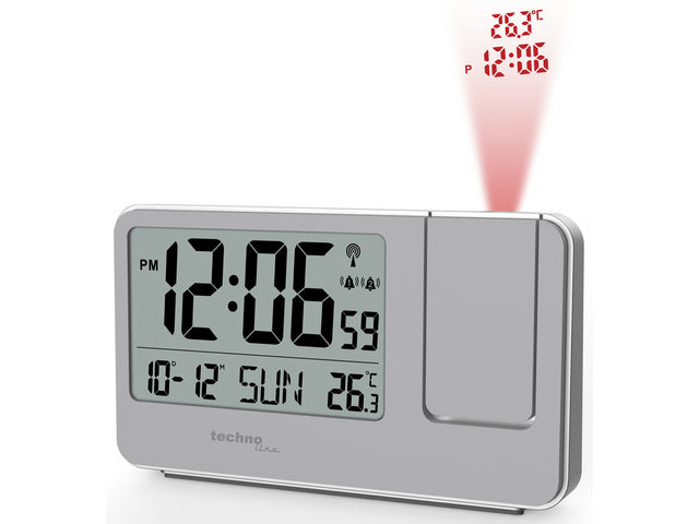 Projectiewekker Technoline WT 534 143x84x39mm Silber