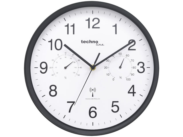 Wandklok Technoline WT 8945 30cm schwarz