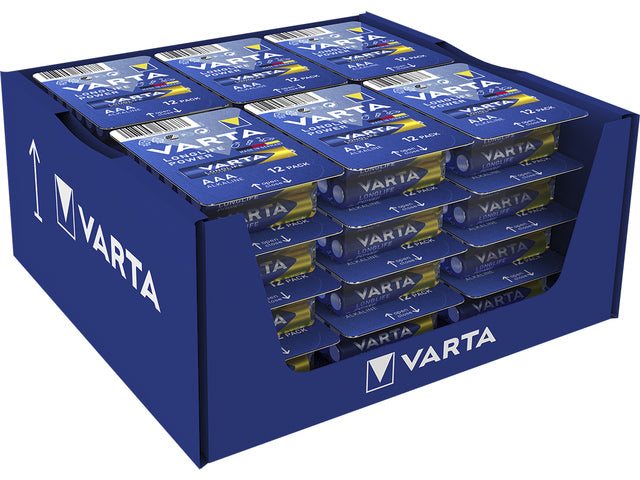 Batterij Varta Longlife Power AAA doos a 12 stuks