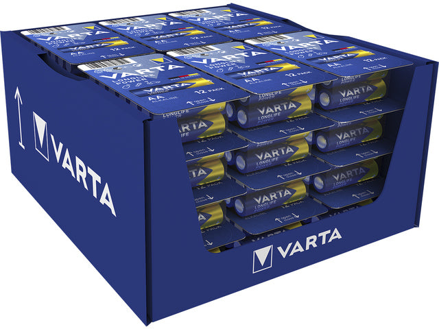 Batterij Varta Longlife Power AA doos a 12 stuks