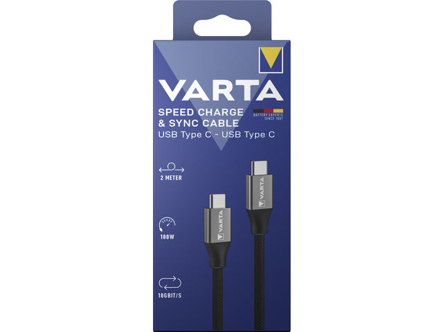 Oplaadkabel Varta USB C naar USB C