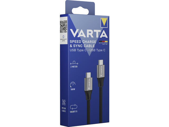 Oplaadkabel Varta USB C naar USB C