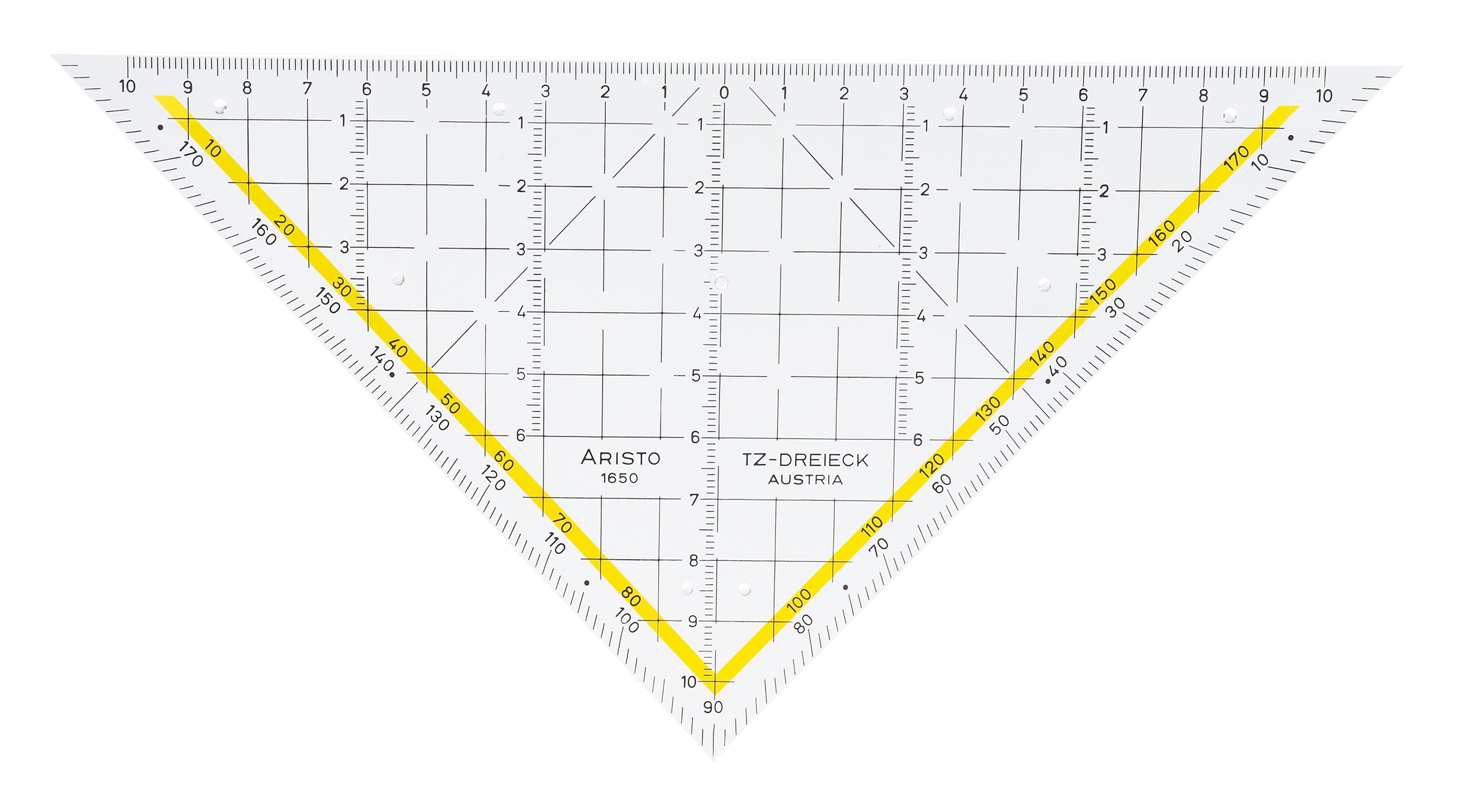 Tekendriehoek Aristo 22,5 cm